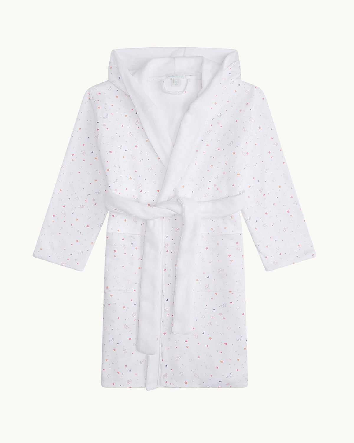 Star & Crown Bathrobe in Child Pink