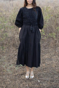 Orti Dress in Pirate Black