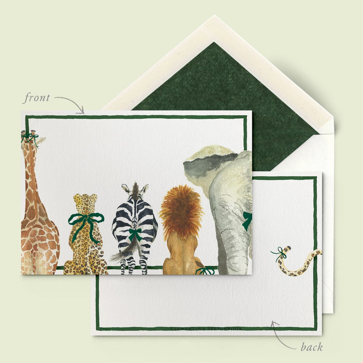 Safari Stationery Cards, Set of 50