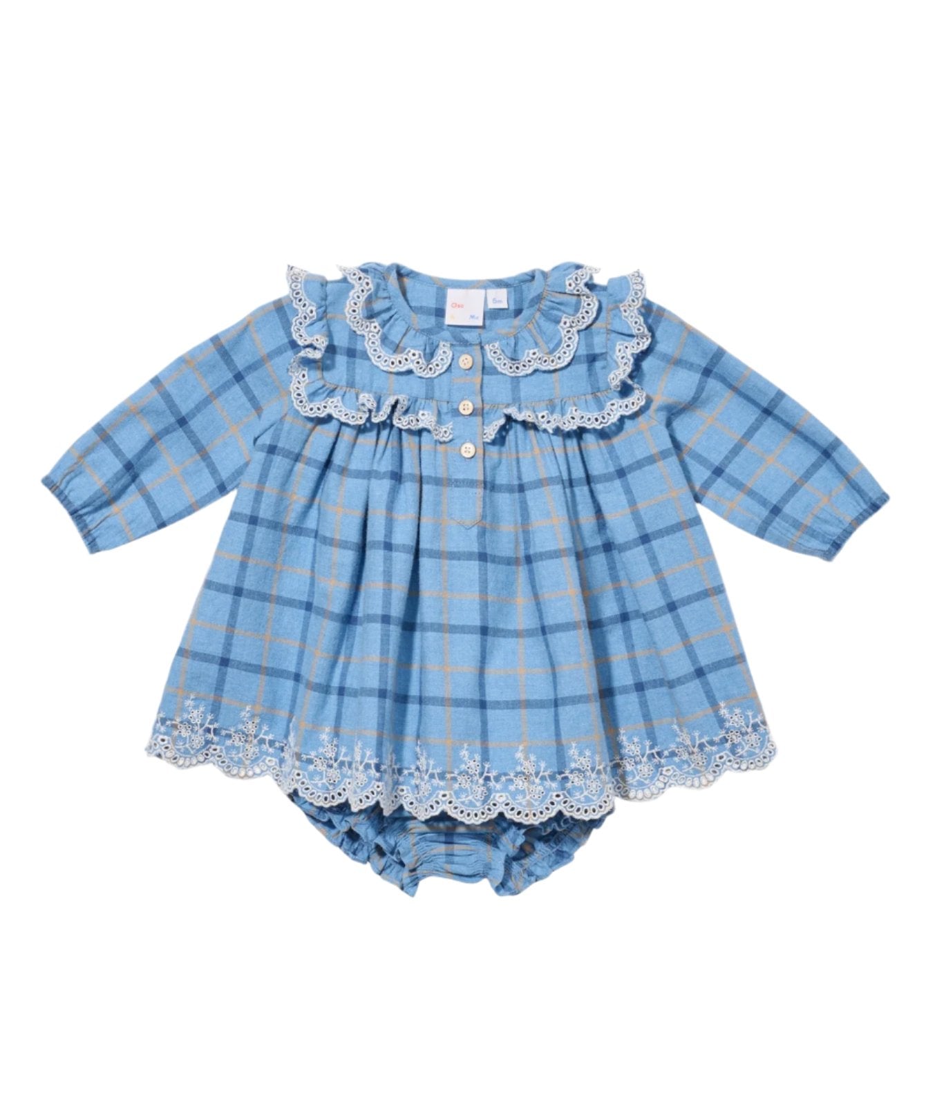 Sara Baby Dress in Autumn Plaid