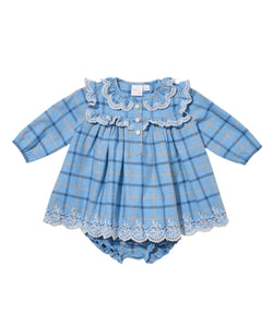 Sara Baby Dress in Autumn Plaid