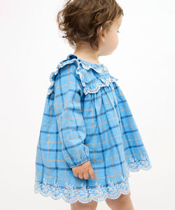 Sara Baby Dress in Autumn Plaid