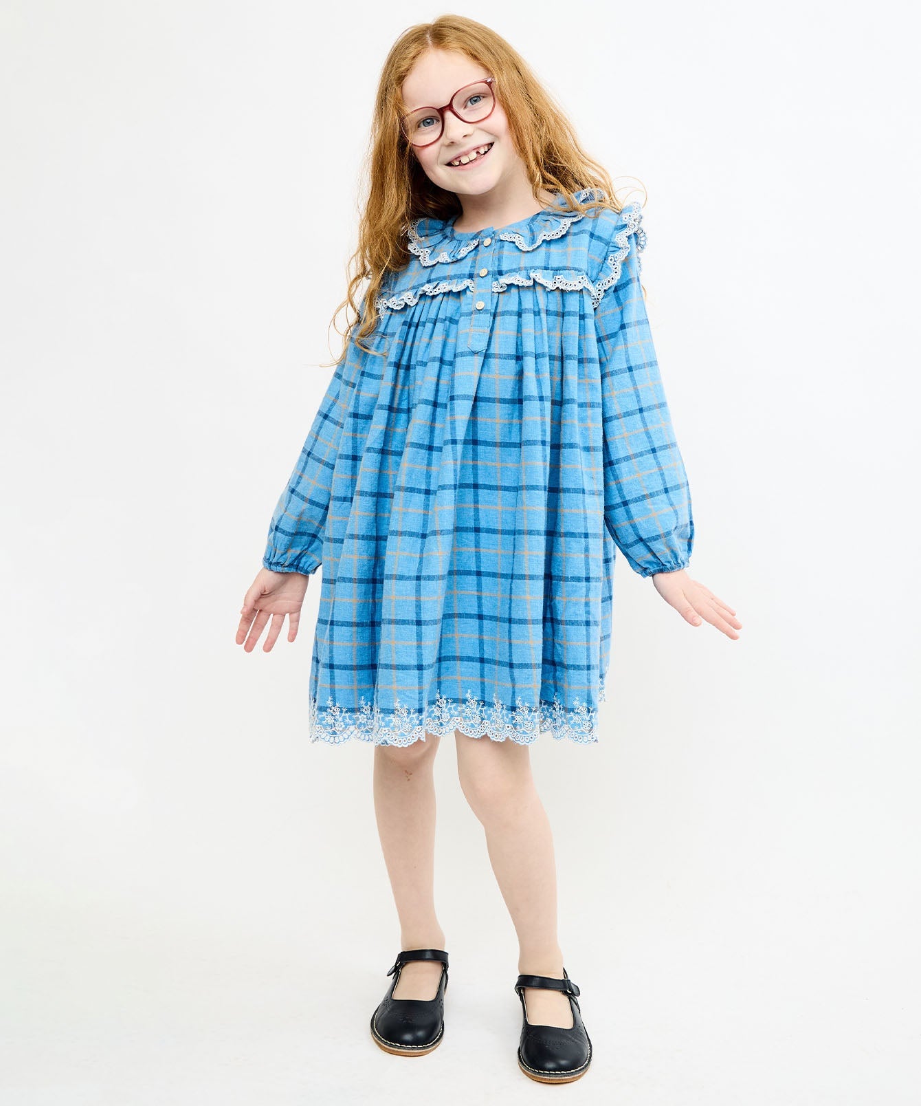 Sara Dress in Autumn Plaid