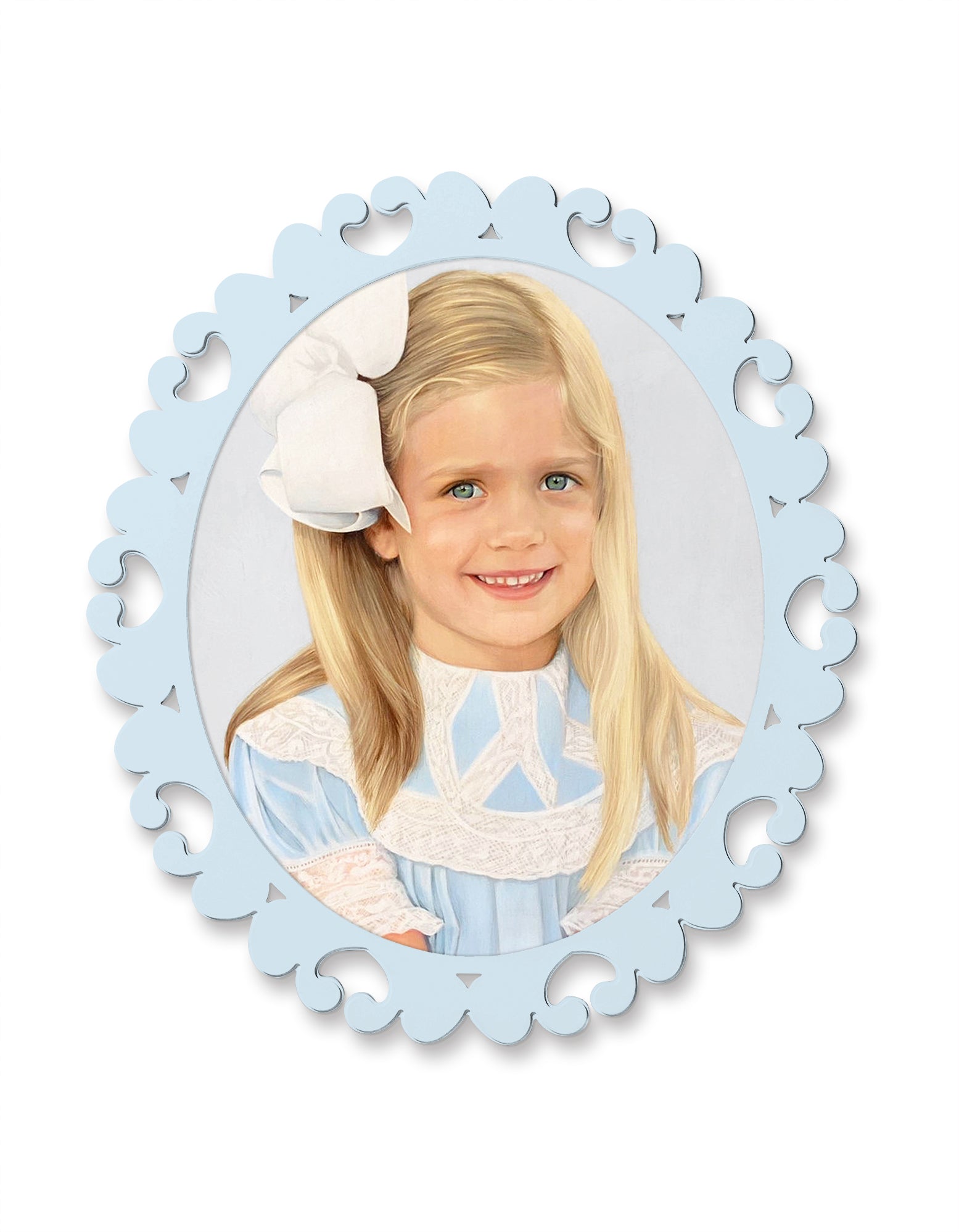 Fleur x Natalie Erwin Satsuma Oval Wall Portrait Frame, 25.5" x 30.5"