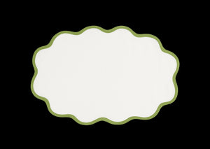 Scallop Edge Oval Placemat, Set of 4