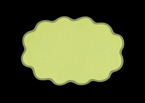 Scallop Edge Oval Placemat, Set of 4