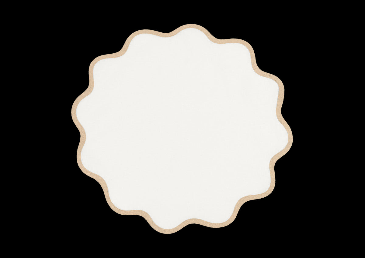 Scallop Edge Circle Placemat, Set of 4