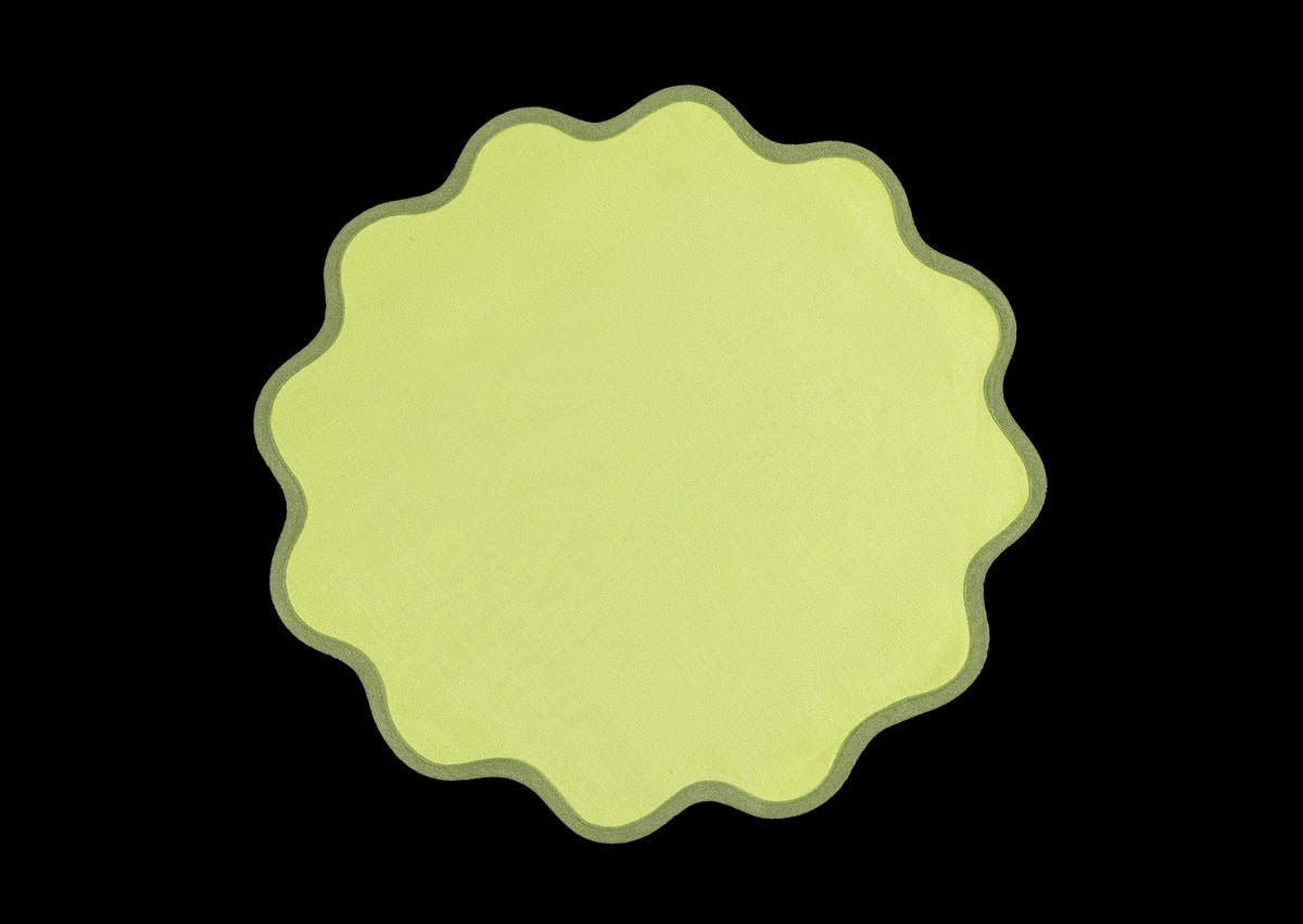 Scallop Edge Circle Placemat, Set of 4