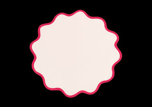 Scallop Edge Circle Placemat, Set of 4