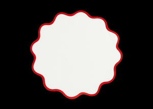 Scallop Edge Circle Placemat, Set of 4