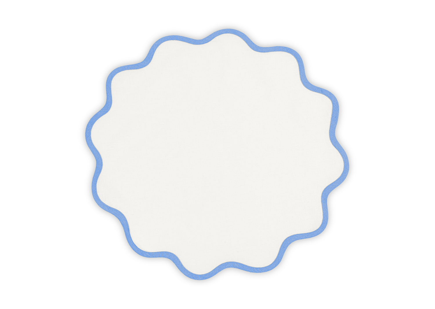 Scallop Edge Circle Placemat, Set of 4