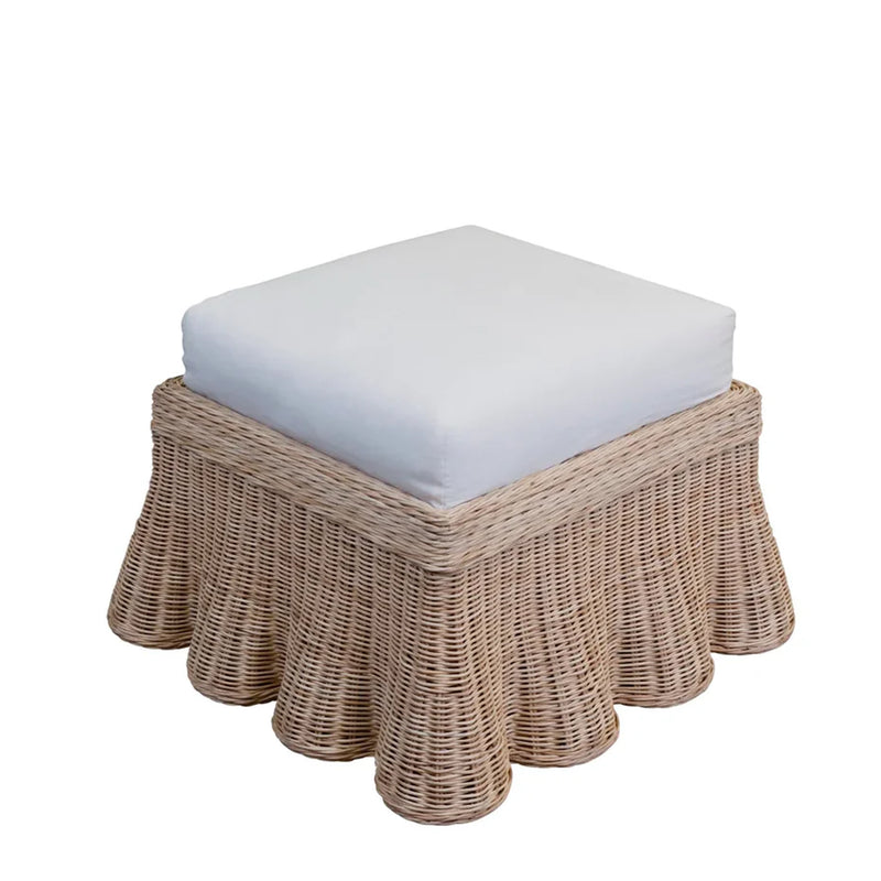 Scallop Square Ottoman