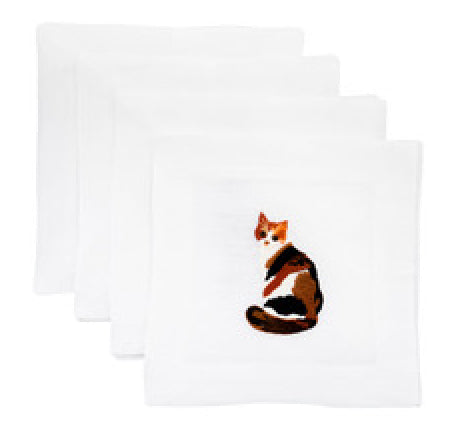 Calico Cat Cocktail Napkins