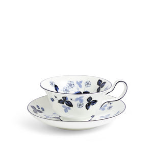 Wild Strawberry Inky Blue Teacup Saucer 5.9floz