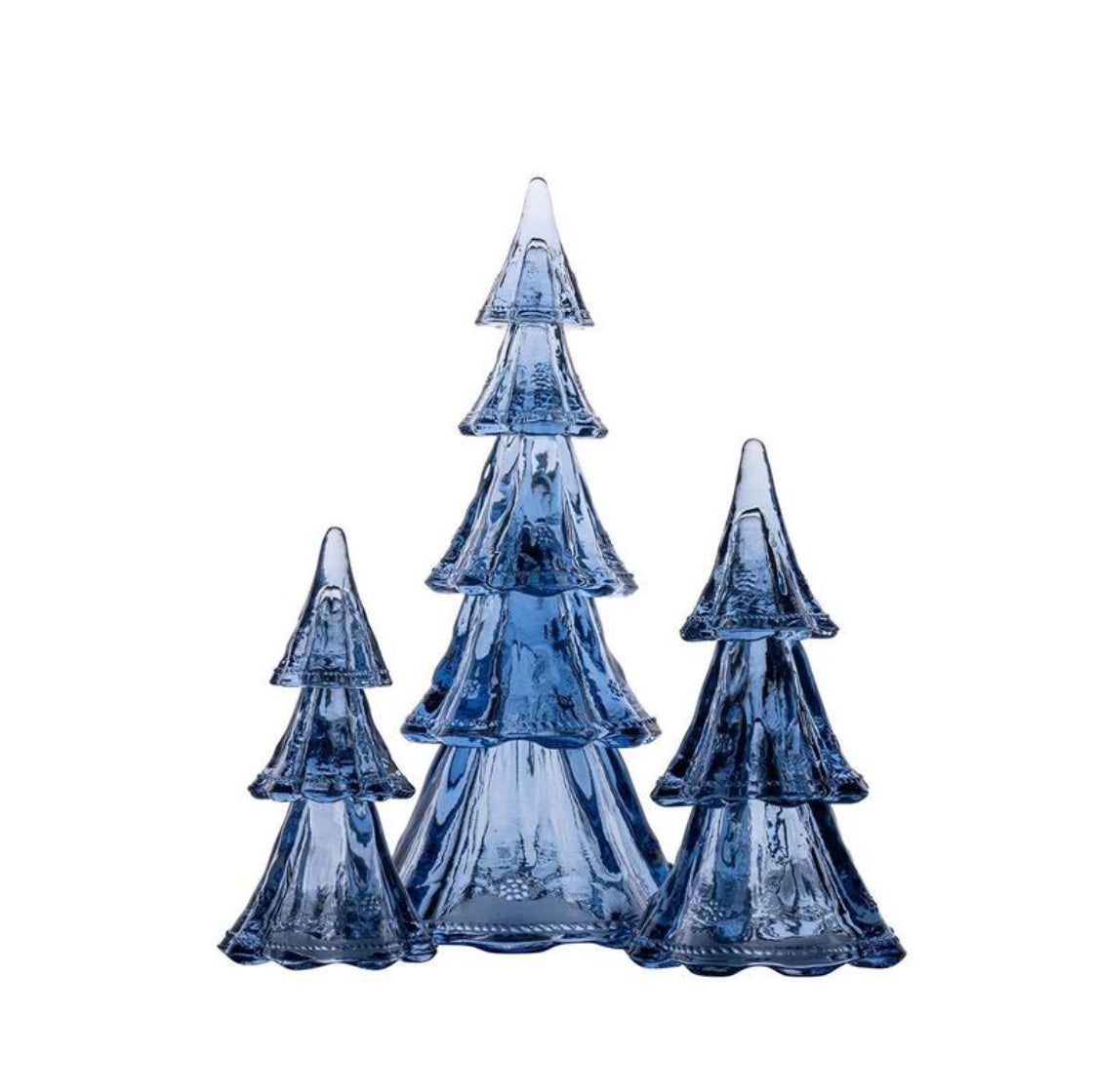 Berry & Thread 9.5" Tree, Set of 3 in Blue