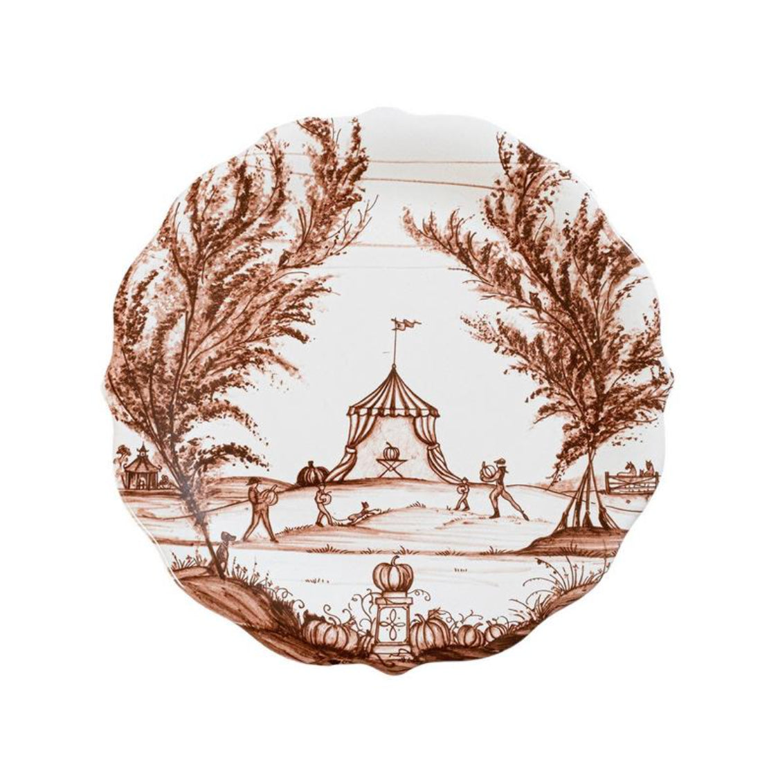 Country Estate Harvest Party Plate Assorted, Set of 4