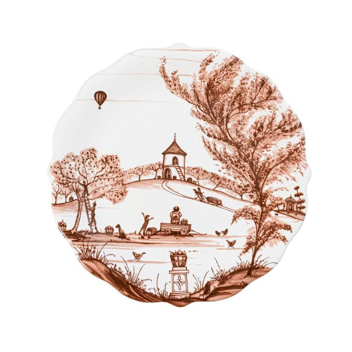 Country Estate Harvest Party Plate Assorted, Set of 4