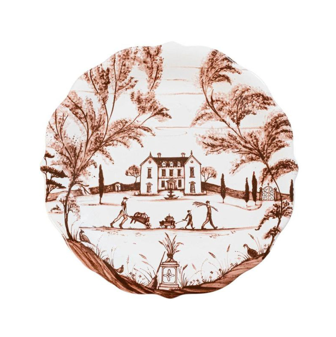 Country Estate Harvest Party Plate Assorted, Set of 4