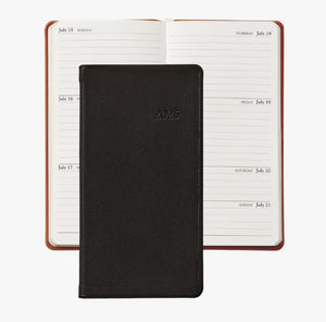 2025 6" Traditional Leather Pocket Datebook