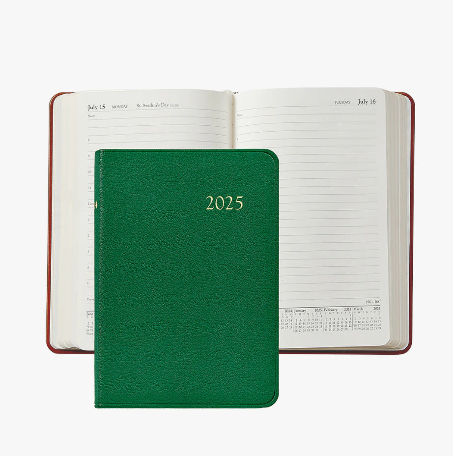 2025 Goatskin Leather Daily Journal