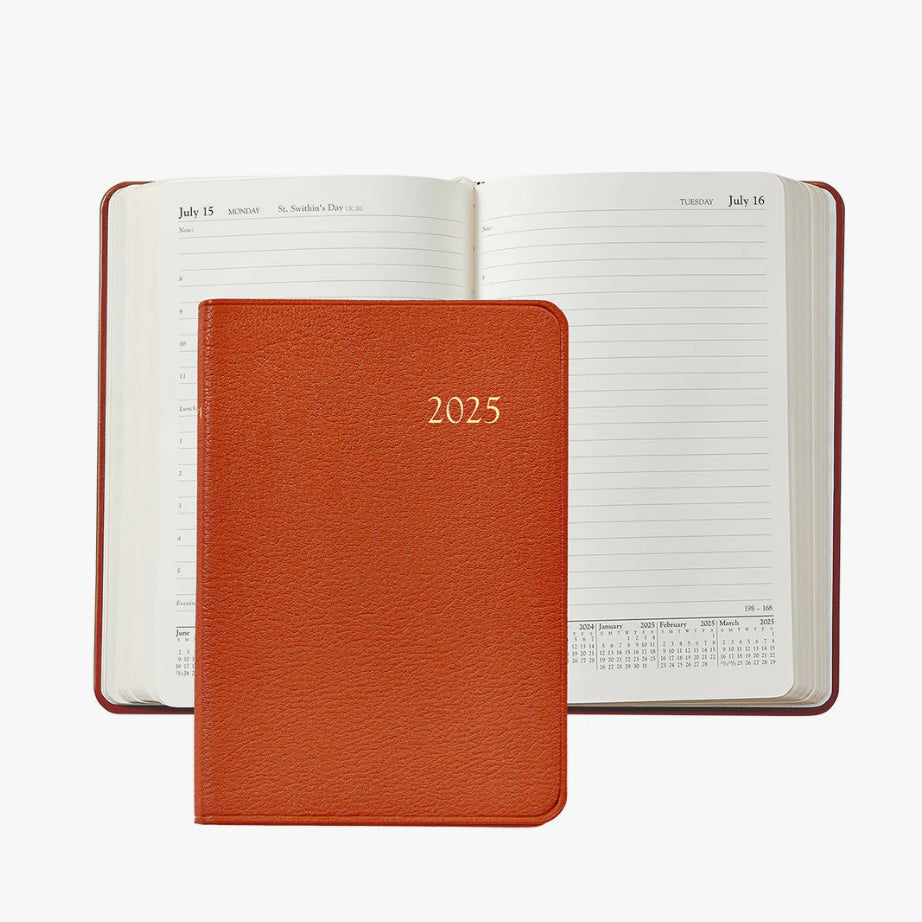 2025 Goatskin Leather Daily Journal