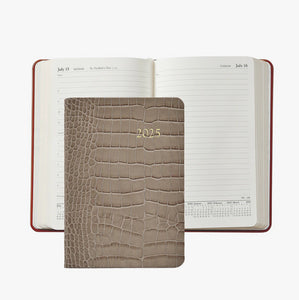 2025 Embossed Crocodile Leather Daily Journal