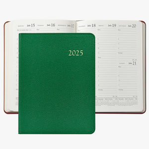 2025 Goatskin Leather Desk Diary