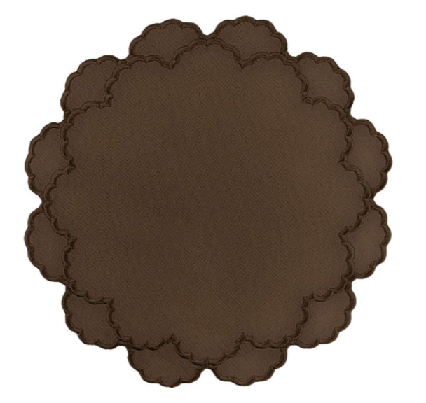 Lillian Placemat in Cocoa, Set of 4