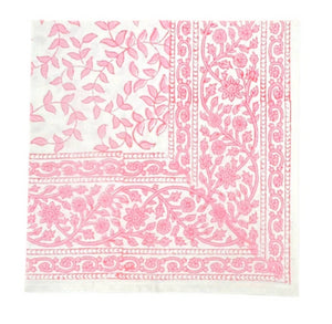 Pink Leaves Napkins, Set of 4