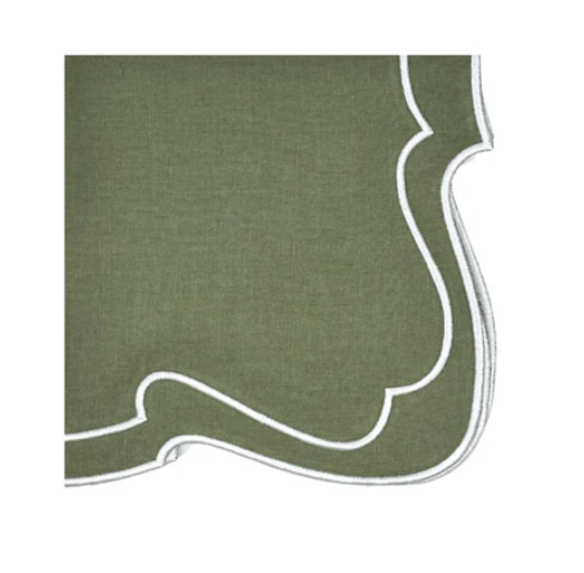 Studio Collection - Belle Napkin in Dark Green, Set of 4