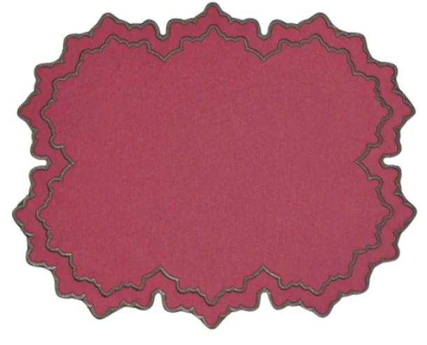 Whitley Placemat in Wine, Set of 4