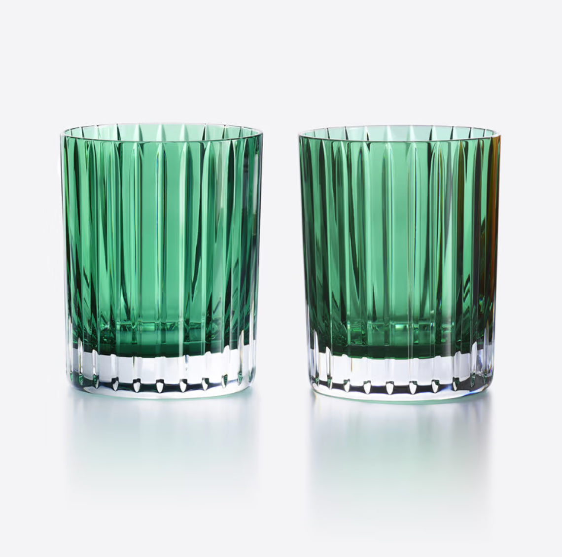 Harmonie Double Old Fashion Tumbler, Green Set of 2