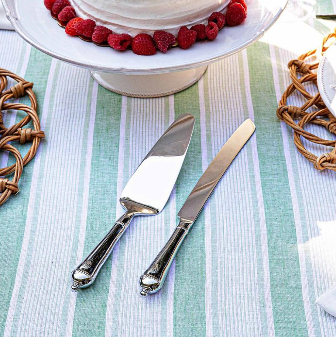 Berry & Thread Cake Knife and Server, Set of 2