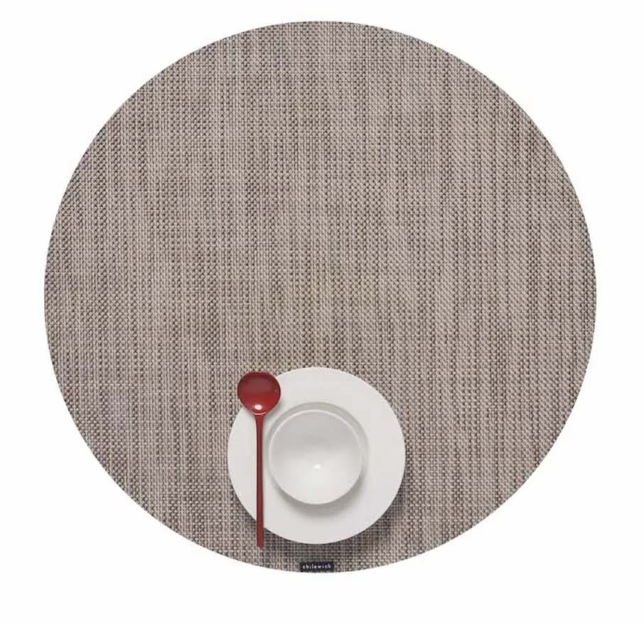 Mini Basketweave Round Placemat