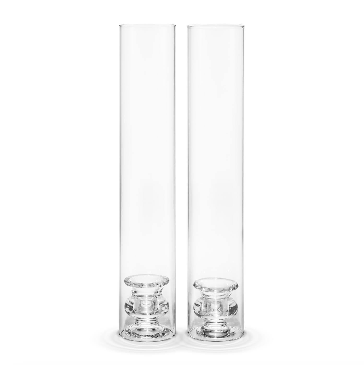 Sancia Taper Holder with Sleeve in Clear Rim, Set of 2