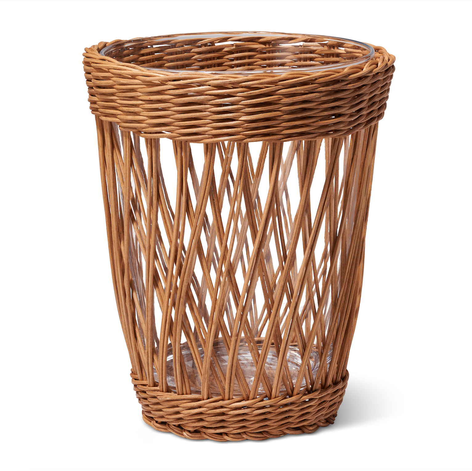 Navona Wicker Vase in Toffee