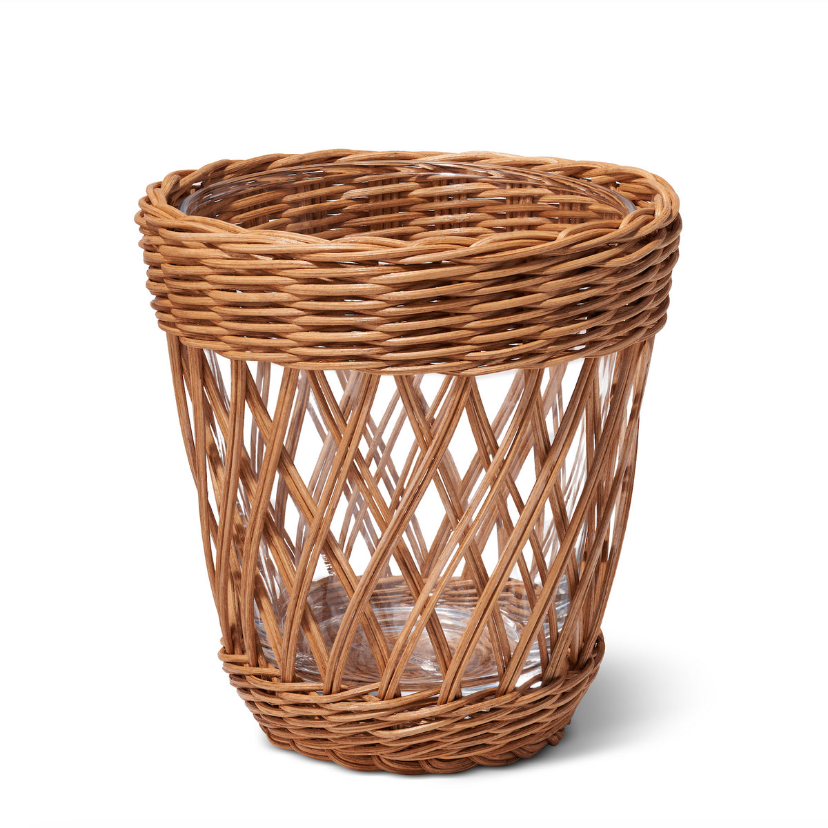 Navona Wicker Vase in Toffee