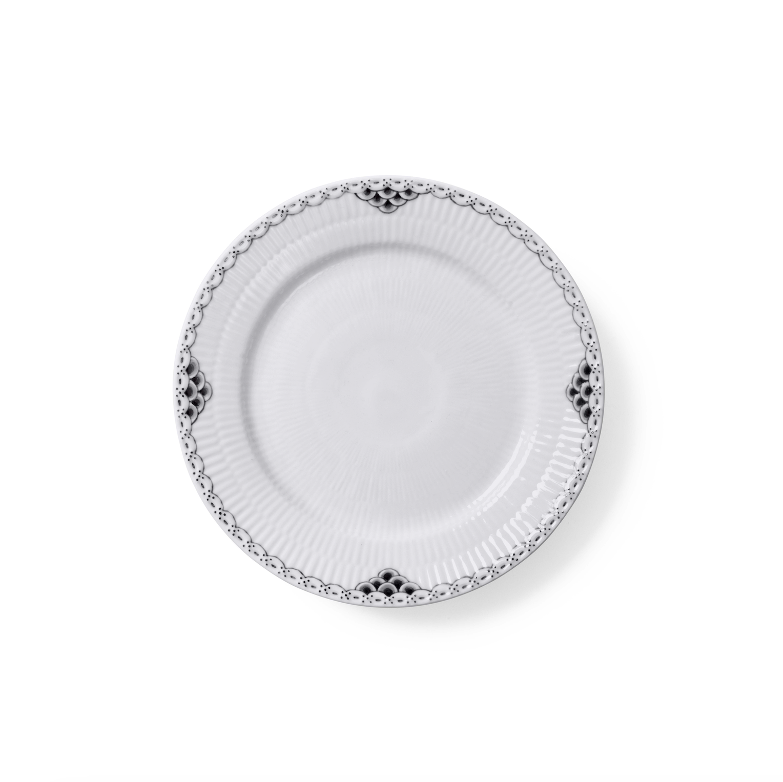 Black Lace Plate 19cm 7.48"