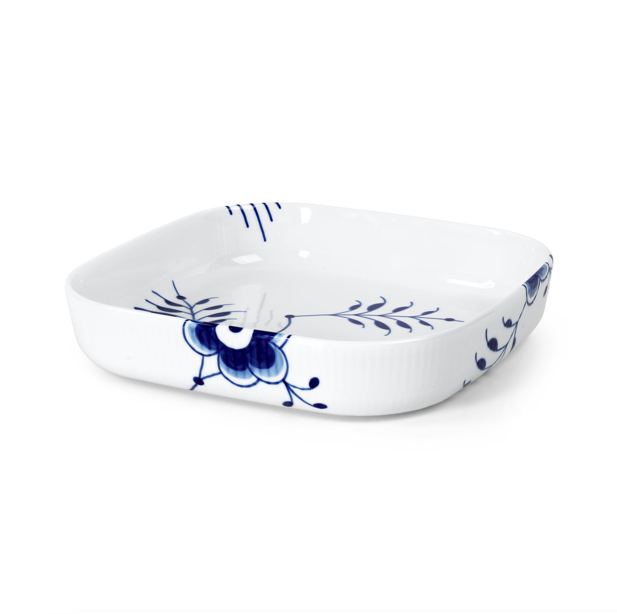 Blue Fluted Mega Ovenware Square 25cm 9.84"