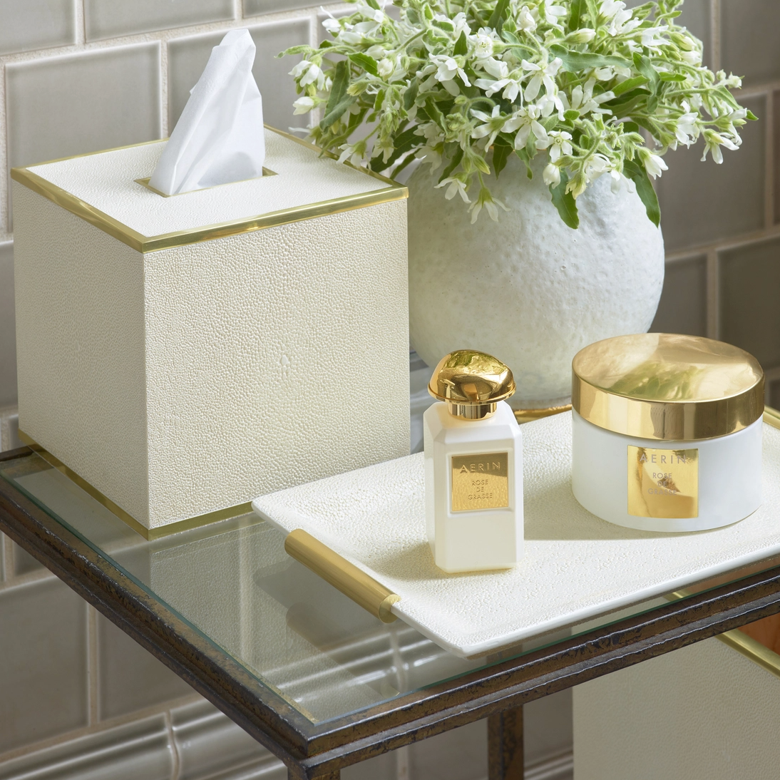 Classic Shagreen Tissue Box Cover