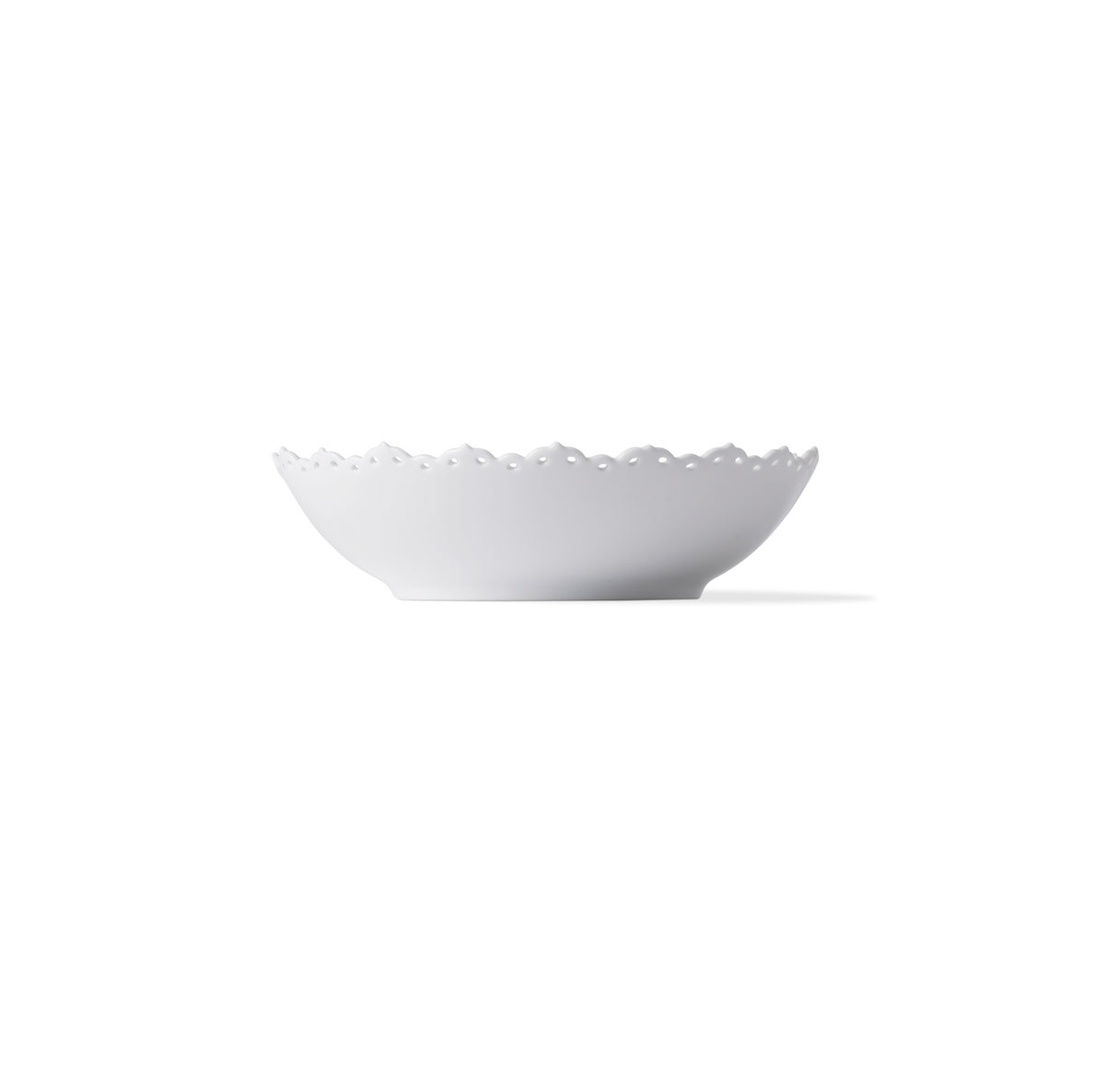 White Fluted Full Lace Bowl 140cl 1.48qt, 28cm 11"