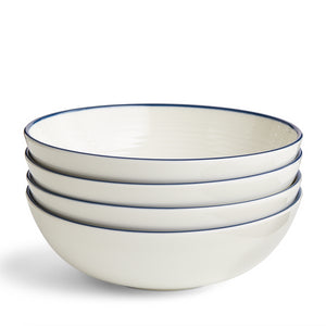 Gordon Ramsay Maze Cereal Bowl 18cm 7in Denim Line, Set of 4