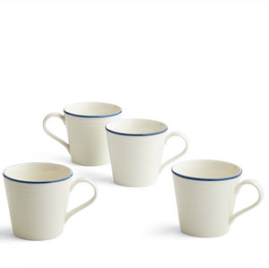 Gordon Ramsay Maze Mug 400ml 13.5floz Denim Line, Set of 4