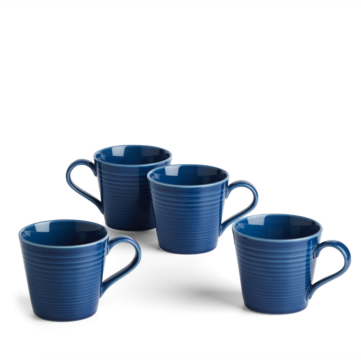 Gordon Ramsay Maze Mug 400ml 13.5floz Denim, Set of 4