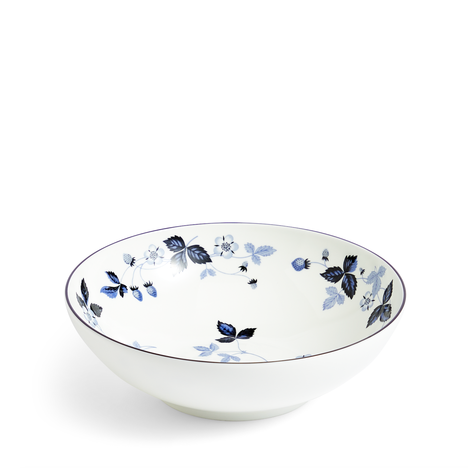 Wild Strawberry Inky Blue Cereal Bowl 7in