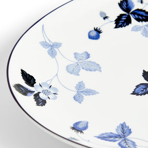 Wild Strawberry Inky Blue Oval Serving Plate 11.7in