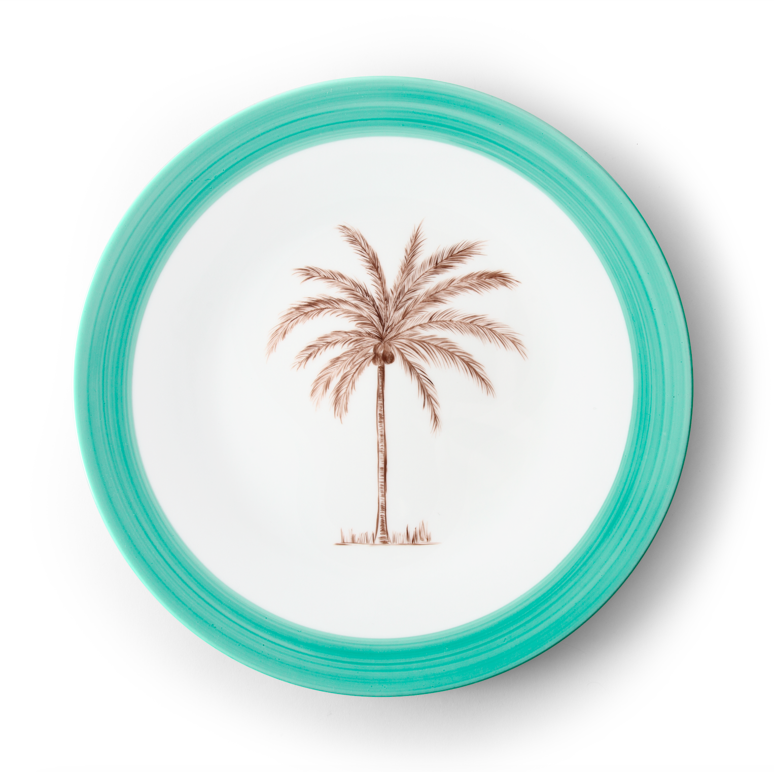 Coconut Tree Charger Plate Round Platter