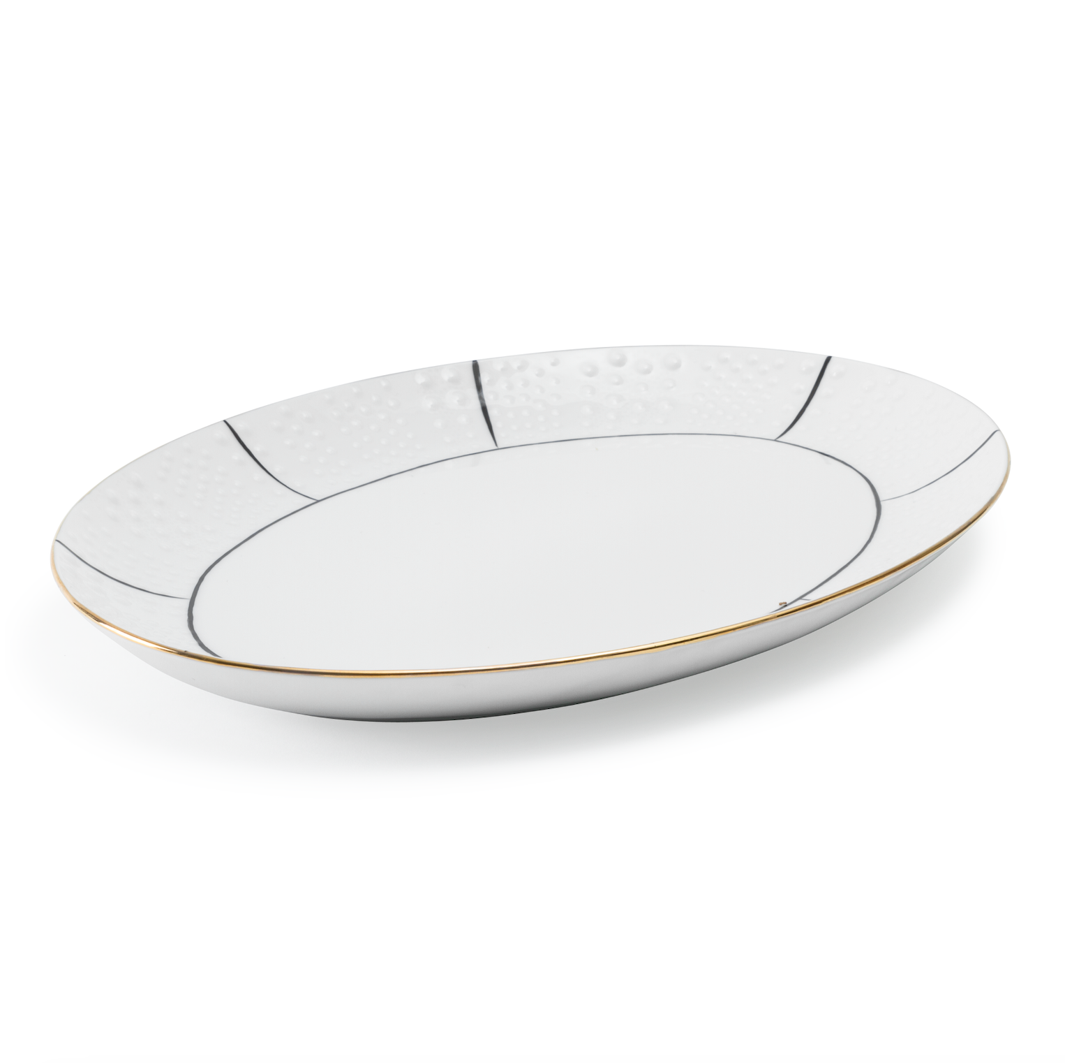 Coral Oval Serving Tray