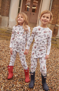 Children's Cowboy Pajamas in Cream