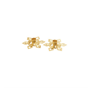 2024 Taper Candleholder 18Kt Gold Plated, Set of 2